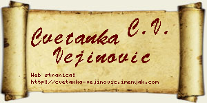 Cvetanka Vejinović vizit kartica